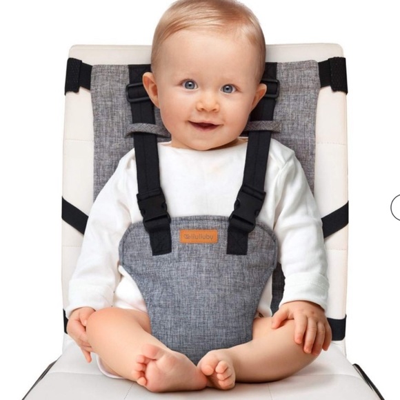 Baby Portable High Chair Seat Sack with Safety Harness - Picture 1 of 7